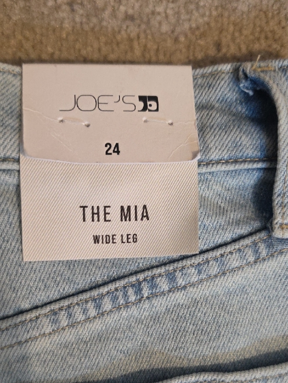 Joe's Jeans The Mia" High-Rise Wide-Leg, Size 24, NWT - Picture 7 of 16